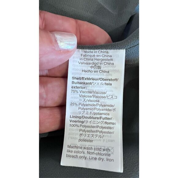 J Crew Velvet Gray Tank Top Womens Size L - Picture 9 of 9